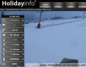 Náhledový obrázek webkamery Boží Dar - ski areál