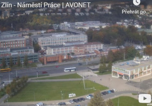 Náhledový obrázek webkamery Zlín - náměstí Práce