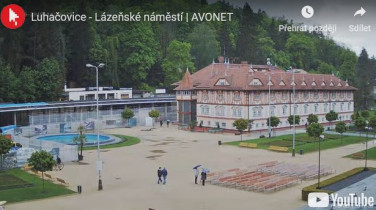 Náhledový obrázek webkamery Luhačovice - lázeňské náměstí