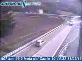 Náhledový obrázek webkamery Isola del Cantone - A07 - KM 99,2