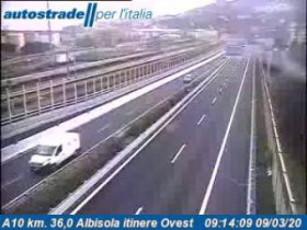 Náhledový obrázek webkamery Albisola Superiore - Traffic A10 - KM 36,0