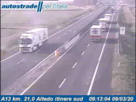 Náhledový obrázek webkamery Altedo - Traffic A13 - KM 21,0