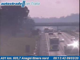 Náhledový obrázek webkamery Anagni - Traffic A01 - KM 605,7