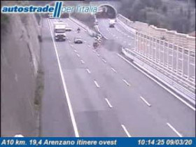 Náhledový obrázek webkamery Arenzano - Traffic A10 - KM 19,4