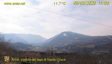 Náhledový obrázek webkamery Arsiè - Lago di Santa Croce
