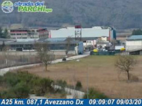 Náhledový obrázek webkamery Avezzano - Traffic A25 - KM 087,1
