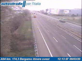 Náhledový obrázek webkamery Bergamo - A04 - KM 174,3