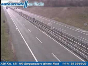 Náhledový obrázek webkamery Borgomanero - A26 - KM 151,1