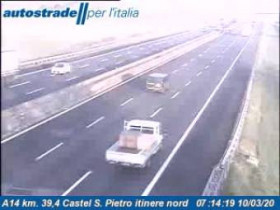 Náhledový obrázek webkamery Castel San Pietro Terme - A14 - KM 39,4 