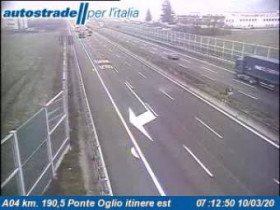 Náhledový obrázek webkamery Castelli Calepio - A04 - KM 190,5