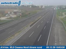 Náhledový obrázek webkamery Cesena - A14 - KM 95,0