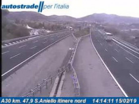 Náhledový obrázek webkamery Mercato San Severino - A30 - KM 47,9