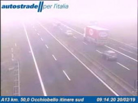 Náhledový obrázek webkamery Occhiobello - Traffic A13 - KM 50,0