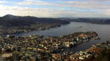 Náhledový obrázek webkamery Bergen - Fløyen