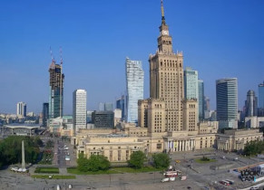 Náhledový obrázek webkamery Varšava - náměstí Defilad