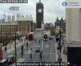 Náhledový obrázek webkamery London - Westminster Bridge/York Rd
