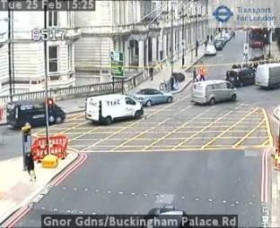 Náhledový obrázek webkamery Londýn-Grosvenor Gardens-Buckingham Palace Road
