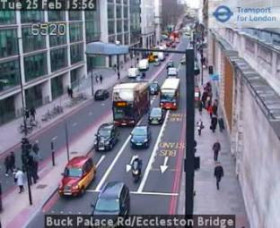 Náhledový obrázek webkamery Londýn-Buckingham Palace Road-Eccleston Bridge