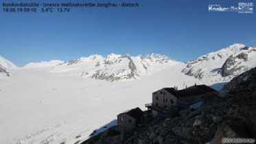 Náhledový obrázek webkamery Fieschertal - Konkordiahütte