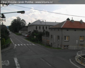 Náhledový obrázek webkamery Obec Krouna - směr Polička