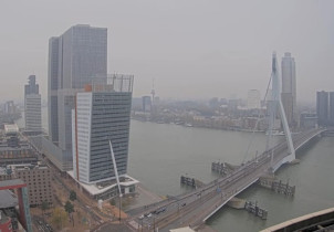 Náhledový obrázek webkamery Rotterdam - Erasmův most