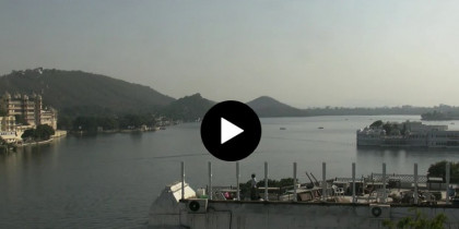 Náhledový obrázek webkamery Udaipur - jezero Pichola
