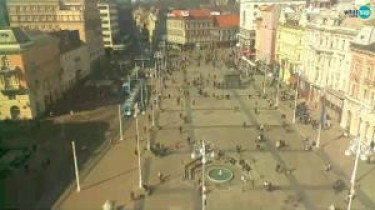 Náhledový obrázek webkamery Záhřeb - náměstí bána Jelačiće