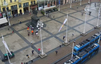 Náhledový obrázek webkamery Záhřeb - náměstí Bana Jelacica