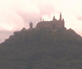 Náhledový obrázek webkamery Hechingen - hrad Hohenzollern